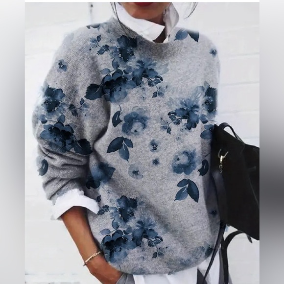 Sweaters - Blue Floral English Countryside Sweater
English Countryside Sweater